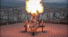 preparing fireworks as a sign.