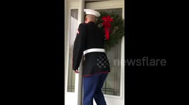Marine returns to Minneapolis home to stun parents for Christmas