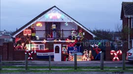 Christmas Lights display for the RNLI in Kent, UK
