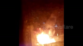 US: Overturned Truck Catches Fire On Long Island Expressway In Queens, NY