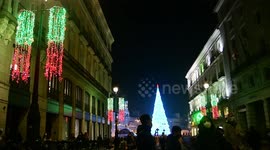 Luces de navidad desde calle alcalá hasta el oso y el madroño