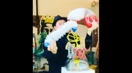 Artist creates elastic New York skyline