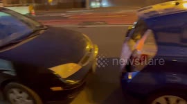 US: Memorial Event For Deceased Uber Drivers Outside UBER HQ In SF, CA