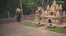 Watch as this YouTuber puts the finishing touches on incredible dragon-themed mud castle