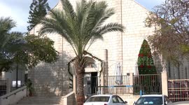 Gaza's Catholic Church is decorated but empty due to pandemic concerns