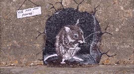 Isle of Sheppey's mystery mouse artist in Kent, UK