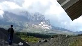 Mount Semeru Lumajang, East Java Indonesia Erupts