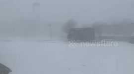 Watch wild blizzards strike eastern South Dakota as winter returns with a vengeance