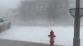 Watch amazing footage of gale-force winds creating whiteout blizzard conditions in South Dakota