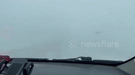 North Dakota hit with blinding blizzard, snow just before Christmas