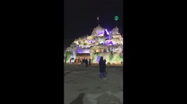 Giant 'Christmas stone cave' made from thousands of bamboo trees in Vietnam