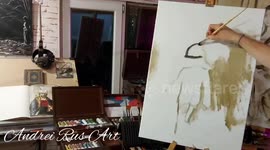 The monolith oil painting