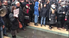 Protest action in Yerevan, Armenia