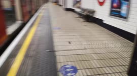 London Underground On Rush Hour At Christmas Eve