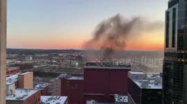 US: Large Explosion In Downtown Nashville In Christmas Morning