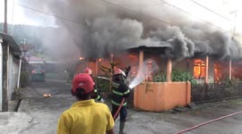 Fire rips through Indonesian homes on Christmas Day