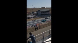 Lambo racing at the track