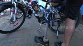 Gaza holds first-ever bike race for people with physical disabilities