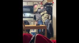 Army Daughter Christmas Surprise To Her Father