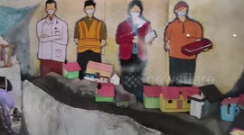 Natural disaster and Covid warrior-themed Christmas crib in southern India