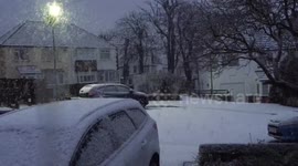 Residents wake up to blanket of snow in Sheffield, UK