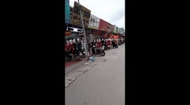Thousands of mannequins are displayed on the streets of Vietnam