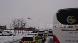Emergency crews on scene after large landslide in Norway leaves 21 missing