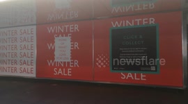 Sale Sign on John Lewis in Oxford Street