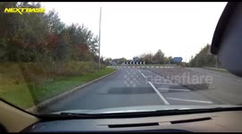 Bus Pulls out in front of a car on a Roundabout UK Dash Cam