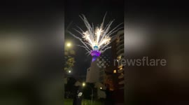 Revellers marvel at New Zealand's spectacular New Year's firework display