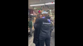 US sailor surprises her mum at work in emotional military homecoming