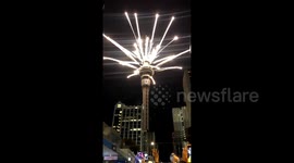 New Zealand Rings in New Year With Auckland Fireworks Display