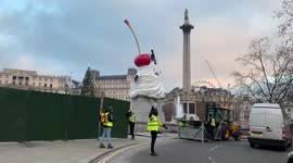 London's Trafalgar Square bordered up ahead of muted New Year's Eve celebrations