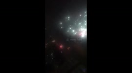 Amazing fireworks for New Year 2021 in Malmö, Sweden