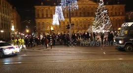 Amsterdam New Year celebrations with disregard for Covid 19, the firework ban and safety