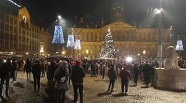 Amsterdam New Year celebrations not reduced by Covid 19 restrictions or firework ban