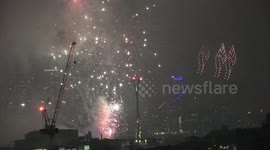London Bids Farewell to 2020 With Drone Display