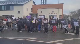 Ireland: Protest Over George Nkencho’s Death Outside Blanchardstown Garda Station In Dublin