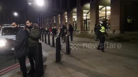 Newsflare Edit - Police On Horses On New Years Eve Try To Control  Crowds