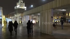 Sparkling start to 2021 in Moscow - Triumphalnaya Square