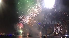 Dubai rings in new year with spectacular firework show at the Burj Khalifa