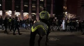 London police disperse anti-lockdown protest headed by Piers Corbyn on New Year's Eve