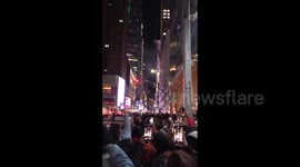 US: Crowd Gather To Count Down And Welcome 2021 At Bryant Park, NYC