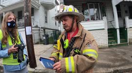 2nd alarm house fire, Girardville, Pa Fire Chief Frank Zangari
