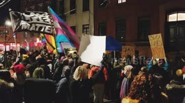 Black Lives Matter rally during NYE in NYC