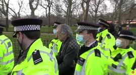 Piers Corbyn arrested once again at London anti-lockdown protest