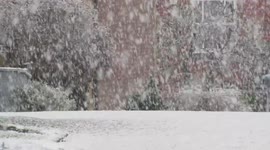 Watch as the first heavy snow of 2021 hits Macclesfield as winter continues to grip the country