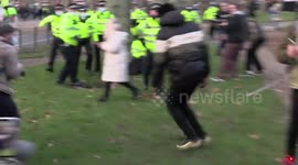 Tensions boil over at anti-lockdown protest in Hyde Park