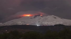Etna Eruption - Timelapse