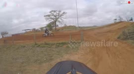 Biker Landed On The Kid